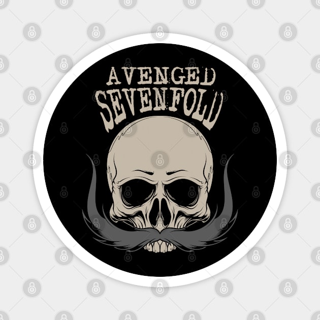 avenged father skull Magnet by TOSSS LAB ILLUSTRATION